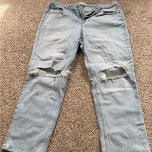 Abercrombie & Fitch Light Blue Mid-Rise Jeans